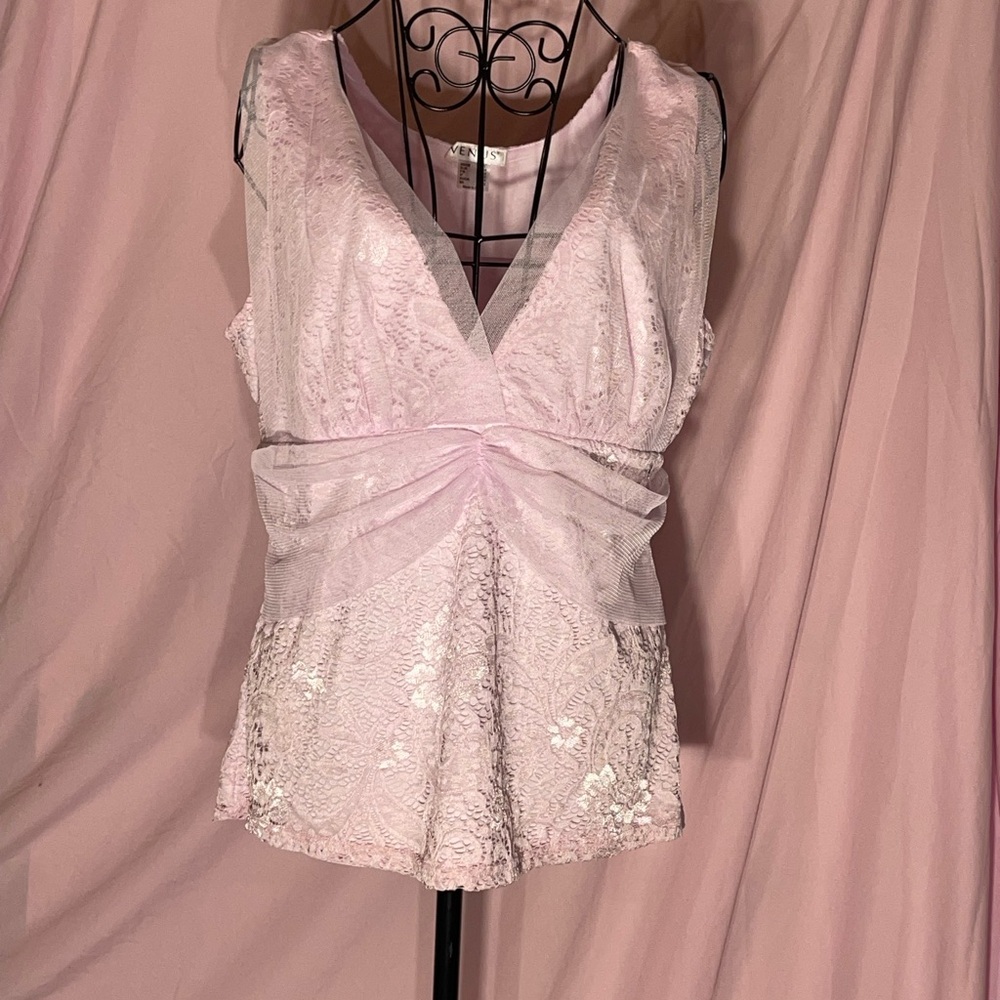 VENUS Soft Pink Sleeveless Top